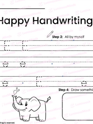Handwriting Worksheet Letter E