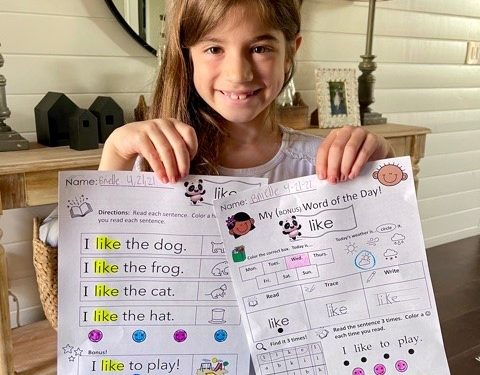 FREE sight word worksheets