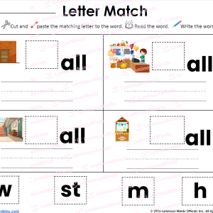 Word Part All Letter Match