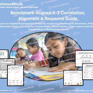 Benchmark-Aligned K-2 Correlation, Alignment and Resource Guide Cover Page