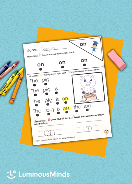 Sight Word Reading and Fluency Practice High Frequency Word On