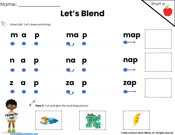 Successive Blending with Short a CVC