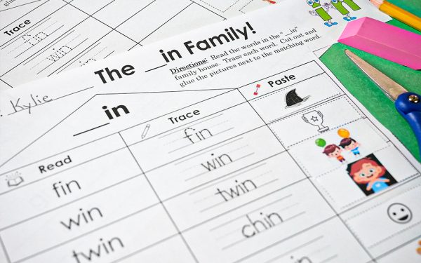 Word Family Onset Rime _in Consonant Blends and Short Vowels