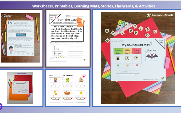 Luminous Minds Award Winning Reading Resources for TK-3rd Grade
