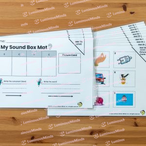 Hands On Consonant Blends Beginning Blends Sound Box Word Building Mat Class Set of 5
