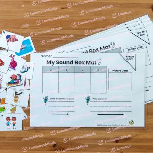 Hands On Consonant Blends Beginning Blends Sound Box Word Building Mat Class Set of 5 Sample 3